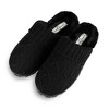 Jessica Simpson Womens Cable Knit Scuff Slippers - 3 of 4