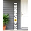 HomeRoots 72" White And Black Solid Wood Welcome Porch Sign - 2 of 4