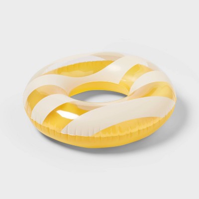 31" Inflatable Swim Tube Yellow - Sun Squad™