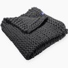 Handmade Chunky-Knit Weighted Blanket, 100% Cotton No Fillers, All-Season Soft & Calming by California Design Den - 2 of 4