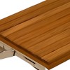 HomeRoots 17" Premium Wall Mount Teak Shower Bench - 4 of 4