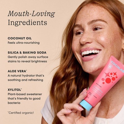 Cocolab Cocoshine Whitening Non-Fluoride Nano Hydroxyapatite Toothpaste - Lychee Breeze - 4oz: Package Quantity 1, Non Travel Size