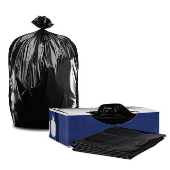 Plasticplace 55-60 Gallon Heavy Duty Trash Bags, Black (100 Count) : Target