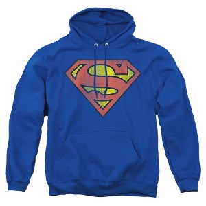 Men's Dc Retro Supes Logo Distressed Pull-Over Hoodie - 1 of 4