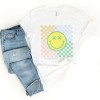 Simply Sage Market S.W.Smiley Four Square Smiley Face Short Sleeve Tee - 3 of 4