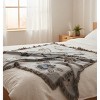 Bee Noir Woven Throw – Contemporary Bee Pattern Cotton by Manual Woodworkers and Weavers - 2 of 3