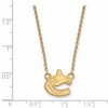 Black Bow Jewelry 14k Yellow Gold Plated Sterling Silver Vancouver Canucks NHL Necklace 18 Inch - 2 of 4