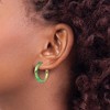 Chisel Stainless Steel Brushed Rainbow IP-plated 3.5mm Hinged Hoop Earrings - 4 of 4