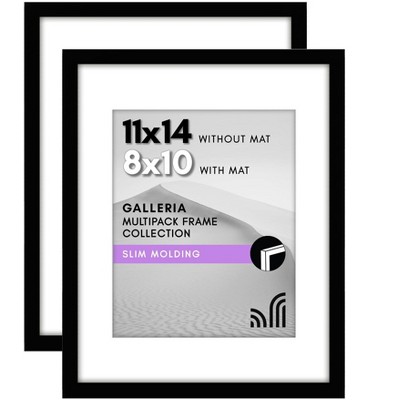 Americanflat Picture Frame with plexiglass - Hanging Hardware For Horizontal and Vertical Display