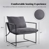 FERPIT Upholstered Sling Accent Chair with Metal Frame Modern Style - 4 of 4
