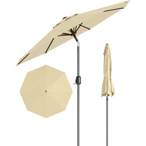 10FT Outdoor Patio Umbrella, Market/Table Umbrella with Push Button Tilt and Crank - 1 of 4