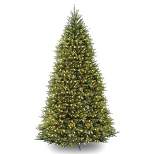 12ft National Christmas Tree Company Pre-Lit Dunhill Fir Hinged Full Artificial Christmas Tree with 1500 Clear Lights
