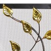 Farmhouse Metal Fireplace Screen Green - Olivia & May: Single Panel, Bronze Spark Guard, No Assembly Required - 4 of 4