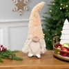 Northlight Girl Gnome in Faux Fur Hat Christmas Figure - 12" - Beige - 2 of 4