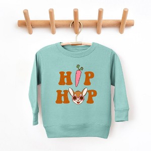 The Juniper Shop Hip Hop Bunny With Glasses Toddler Graphic Sweatshirt - 1 of 2