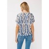 Women's Ikat Button-down Blouse - LOVESTITCH - 2 of 4