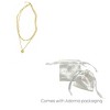 Adornia Tarnish Resistant 14k Gold Plated Layered Paper Clip Chain Heart Pendant Necklace - 2 of 3