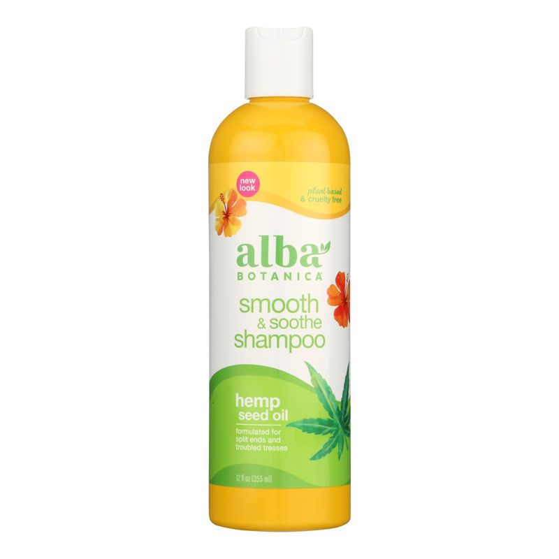Alba Botanica Smooth and Soothe Shampoo Hemp Seed Oil - 12 oz, 1 of 3
