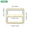 Unique Bargains Zinc Alloy Durable Multipurpose Tri Glide Metal Buckles for Bags 6 Pcs - 3 of 4
