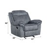 Velvet Glider Recliner with Pocket Coil Seat & Motion Reclining - 2 of 4