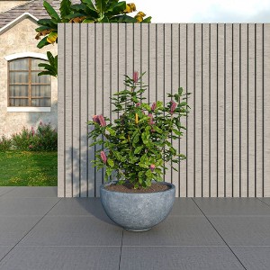 LeisureMod Iris Fiberstone Round Planter with Drainage Holes for Indoor and Outdoor Use - 1 of 4