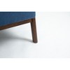 Ridstar Modern Fabric Accent Chair, Armchair with Wooden Frame & Lumbar Support for Living Room & Bedroom-Blue - 3 of 4