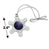 Duquesne University Dukes Logo Metal Snowflake Christmas Tree Holiday Ornament - 3 of 3