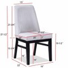 NicBex 47.5" Round Dining Table Set for 4 Faux Marble Dining Table Cage Like Base with 4 Chairs for Kitchen - 4 of 4