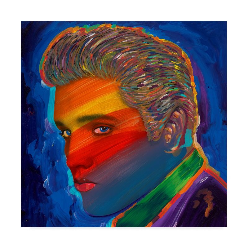 Trademark Fine Art -Howie Green 'Elvis Rainbow' Canvas Art, 2 of 4