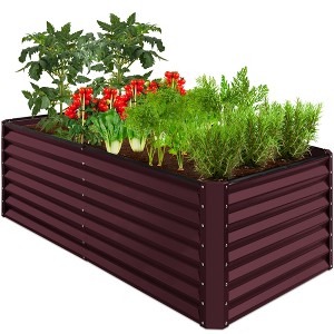 Best Choice Products 6x3x2ft Outdoor Metal Raised Garden Bed, Planter Box for Vegetables, Flowers, Herbs - 1 of 4