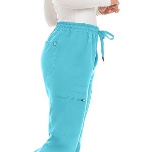 Medichic Women's Seven Pocket Cargo Scrub Pants Joggers with 4-Way Stretch - 1 of 4