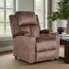 Bonrcea Modern Recliner Chair Padded Seat Velvet for Living Room Single Sofa Recliner Seat Club Chair Home Theater Seating - 2 of 4