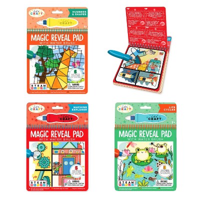 3pk Let's Craft Magic Reveal Pads: STEAM Learning Art Activity - Bright Stripes