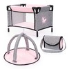 Bayer: Buggy 10 Piece Set - Grey, Pink, Butterfly - Stroller, Play Mat, Bed & Accessories Set for Dolls Up to 18", Kids Toy, Ages 3+ - 3 of 4