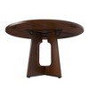 Lirago Round Dining Table for 4 Farmhouse Kitchen Table with Wood Grain Finish 29.92"H x 47.24"W ?? - 4 of 4