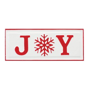 Joy Sign Wall Decor – Metal – 19.75"L x 6.75"H – Set of 2 – Christmas Holiday Decoration – By Melrose - 1 of 3