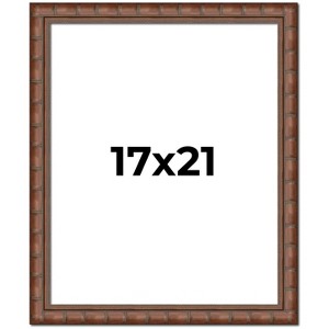 PosterPalooza | 17x21 Modern Bamboo Picture Frame, UV Acrylic, 5 Finishes - 1 of 4