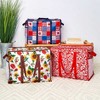 The Lakeside Collection Festive Jumbo Storage Bag - Red Floral - 3 of 3