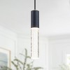 C Cattleya 1-Light Matte Black Bubble Crystal Mini Pendant Light - 2 of 4