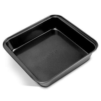 NutriChef Non-Stick Square Cake Pan - Deluxe Nonstick Gray Coating Inside and Outside