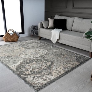 Luxe Weavers Vintage Floral Indoor Area Rug - 1 of 4