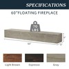 Vynxaria Rustic Decorative Wall Shelf - Floating & Wall-Mounted - 3 of 4
