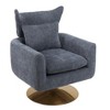 NicBex Upholstered Accent Chair with Wood Frame,Classic Linen Swivel Chair for Bedroom,Reading Room - 4 of 4
