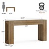 Resenkos Wood Console Table, Entryway Stand, Sofa Side Table, Display Bench, Stylish Home Decor,  Brown - 4 of 4