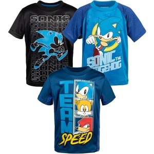 Sonic the Hedgehog 3 Pack Athletic T-Shirts Little Kid to Big Kid - 1 of 4