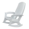 Semco Rockaway Heavy-Duty Outdoor Rocking Chair w/Low Maintenance All-Weather Porch Rocker & Easy Assembly for Deck and Patio, White (3 Pack) - 2 of 4