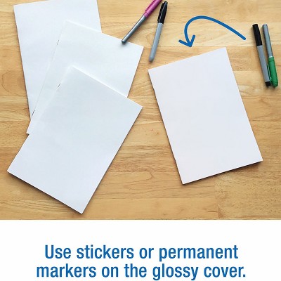 Compact White Paper Soft Cover Blank Books for Kids, 7" x 10", Pack of 12