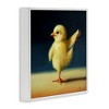 Stupell Industries Yoga Chicks Birds of Paradise Pose Funny Animal Black Framed Giclee Art - 3 of 4