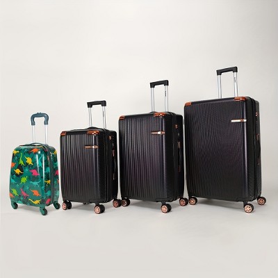 Vynxaria 4-piece hard luggage 360 ¡ã dual rotating four-wheel luggage password lock lightweight wheel luggage portable luggage