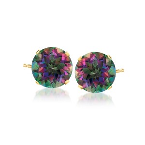 Ross-Simons 8.50 ct. t.w. Mystic Topaz Stud Earrings in 14kt Yellow Gold - 1 of 3